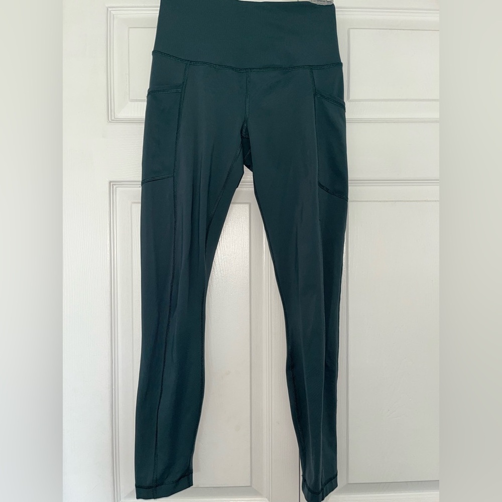 High-Waisted Dark Green Leggings